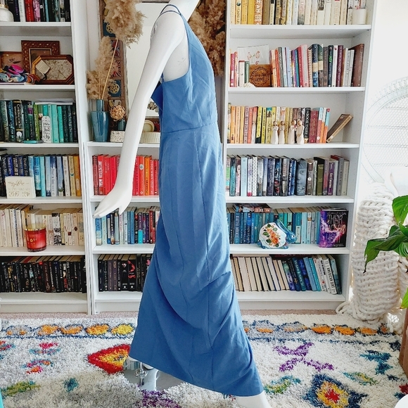 WAYF The Lenore One Shoulder Column Evening Dress - Picture 6 of 11